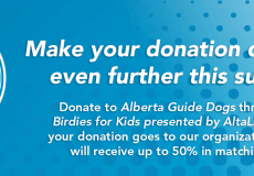 Shaw Birdies for Kids presented by AltaLink benefits Alberta Guide Dogs