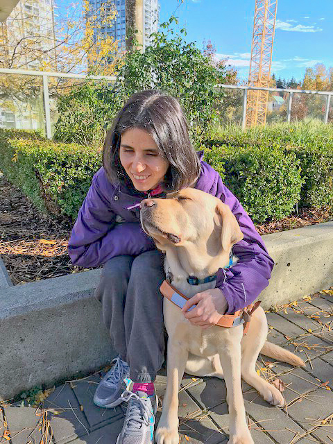 Woman with her Guide Dog