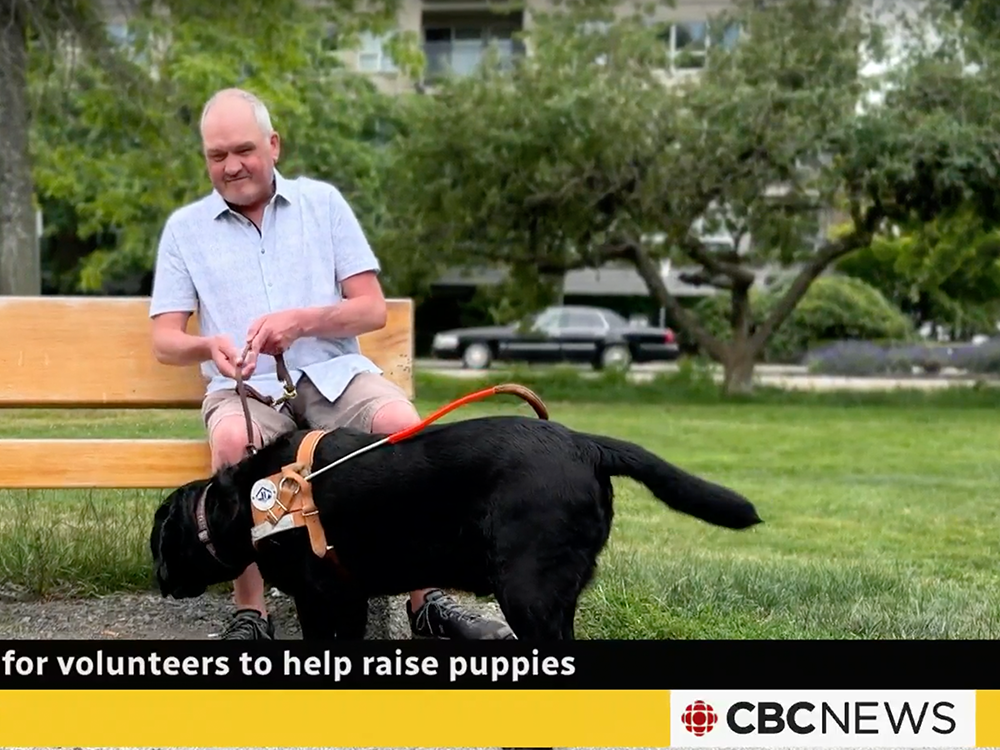 a man sitting on a bench with a dog